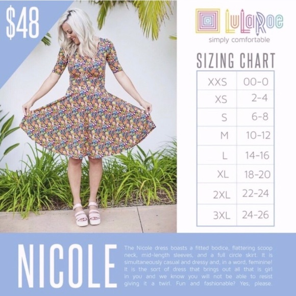 💙 Lularoe Nicole Dress - Peacock Pattern 💙 - Picture 6 of 7